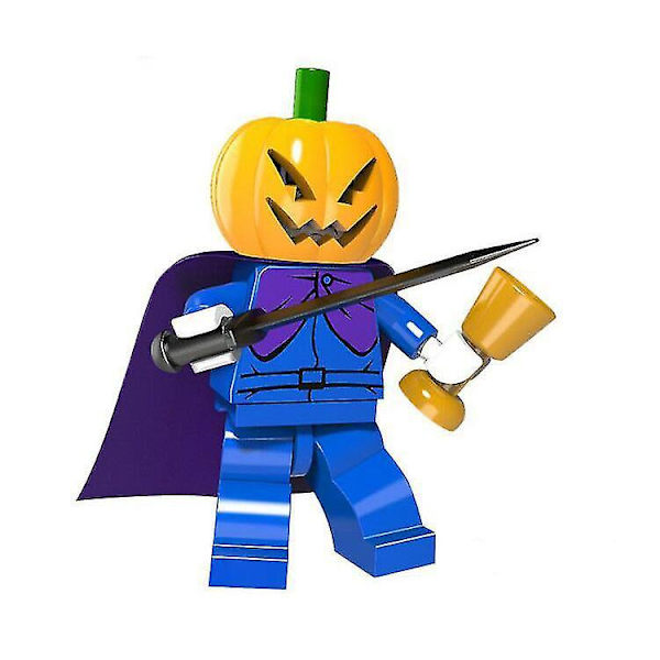 10 Halloween Building Blocks Minifigure Pumpkin Ghost Skeleton Vampire Little Zombie Zombie Assembling Building Block Toy