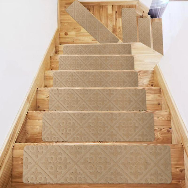 2 Pack/3 Pack Stair Treads Carpet Dirt-resistant And Durable No KHAKI 2 PCS