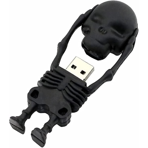 Usb Flash Drive Black Skeleton 16gb Skull Model Memory Stick Usb 2.0 Disk