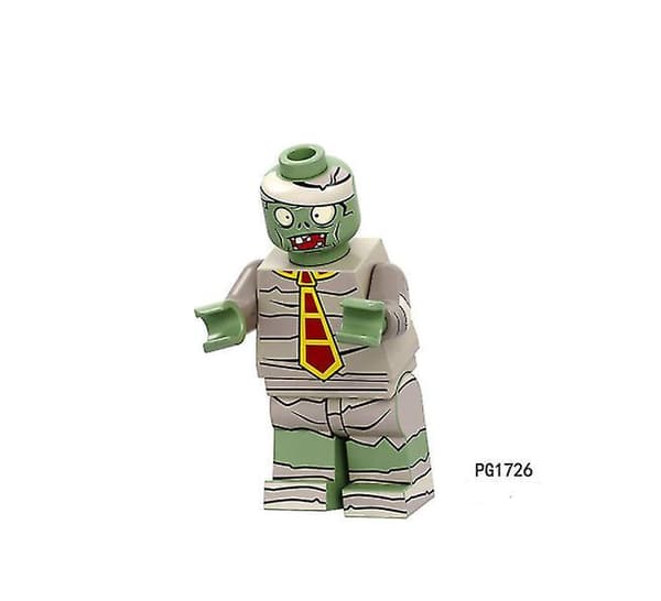8 stk. Plants Vs. Zombies Byggekloss sett