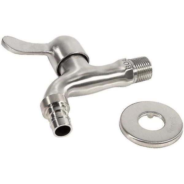 Garden Faucet 304 Stainless Steel Outside Wall Mounted Water Faucet Heavy Duty Durable In Use(g 1/2'' )