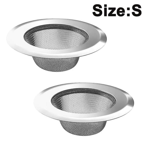 2 Pack Kitchen Sink Strainer, Stainless Steel Drain Filter Strainer, Anti Clogging Sink