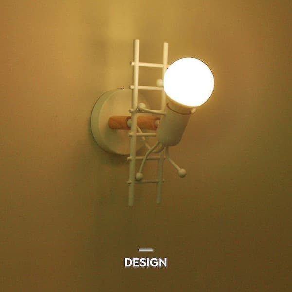 1 Wall Lamp Climbing Stairs Wall Lamp Aisle Bedside Lamp Bedroom (02 Without Bulb)