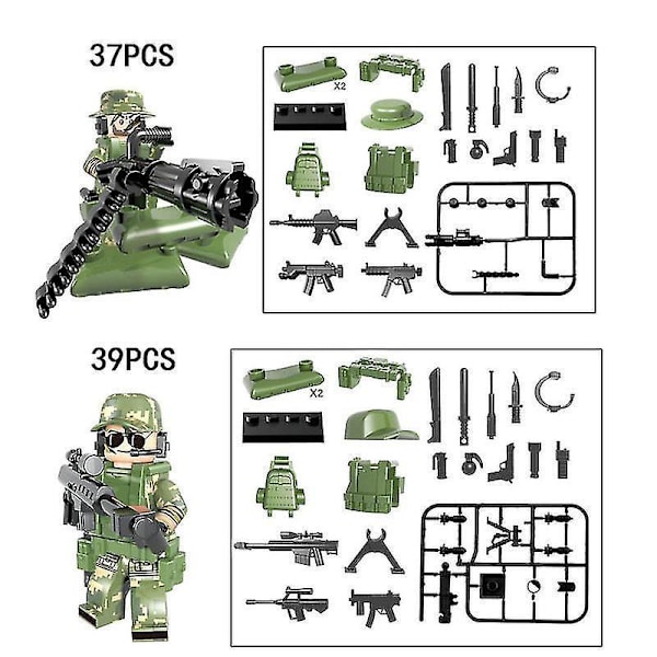 Crossfire Weaponry Assembly Diy Blocks 6pcs