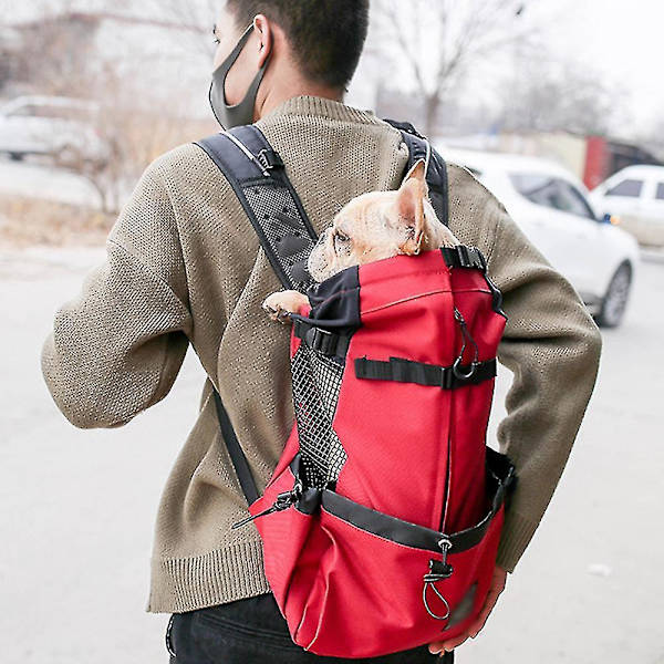 Dog Carrier Backpack For Small And Medium Pets Backpack Carrier Red M