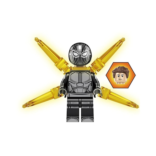 9pc Spiderman Puzzle Boy Small Particle Building Block Minifigure