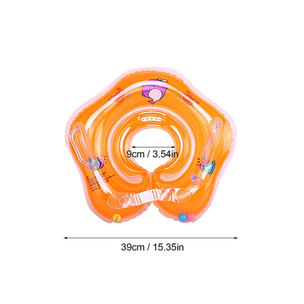 Newborn Baby Kids Infant Swimming Protector Neck Float Ring Safety Life Buoy Life Saver Neck Collar Swimming Inflatable Pink