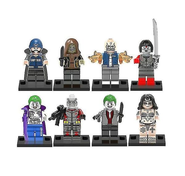 8pcs Superhero Series Assembled Building Block