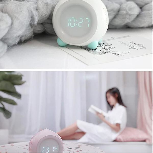 Kids Alarm Clock, Wake Up Light, Digital Clock, Nap Timer, Snooze Function