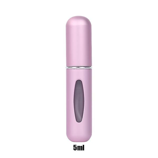8ml Portable Mini Refillable Perfume Bottle With Spray 5ml matte pink