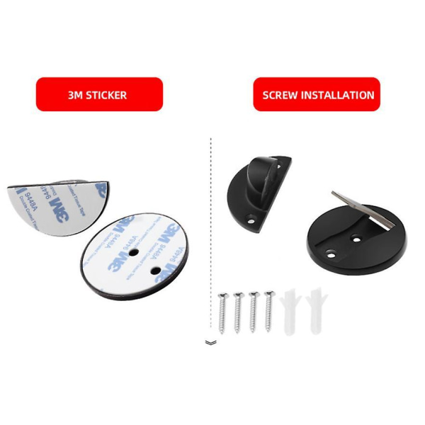 Adjustable Door Stop color black