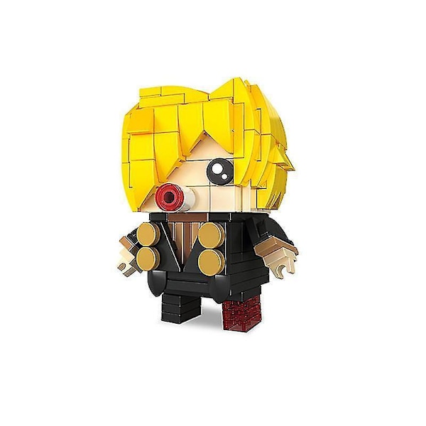 One Piece Building Blocks Toy Luffy Zoro Figure Naruto Building Blocks Kakashi  Block Cube Toy Small Particles Children Puzzle 4