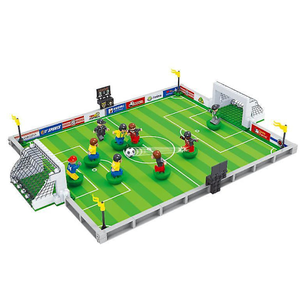 Football Field Building Blocks World Cup Parent-child Interaction Small Particle Assembly Toys