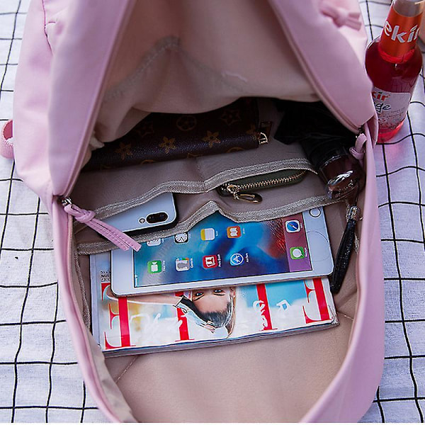 Large Girls School Bags For Teenagers Backpacks Nylon Waterproof Teen Student Book Bag Big College Leisure Schoobag black 1