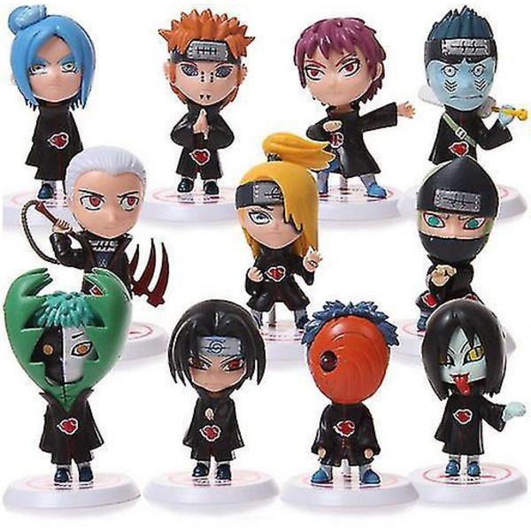 11pcs 17th Generation Naruto Doll Naruto Sasuke Anime Model Ornament Hand Puppet
