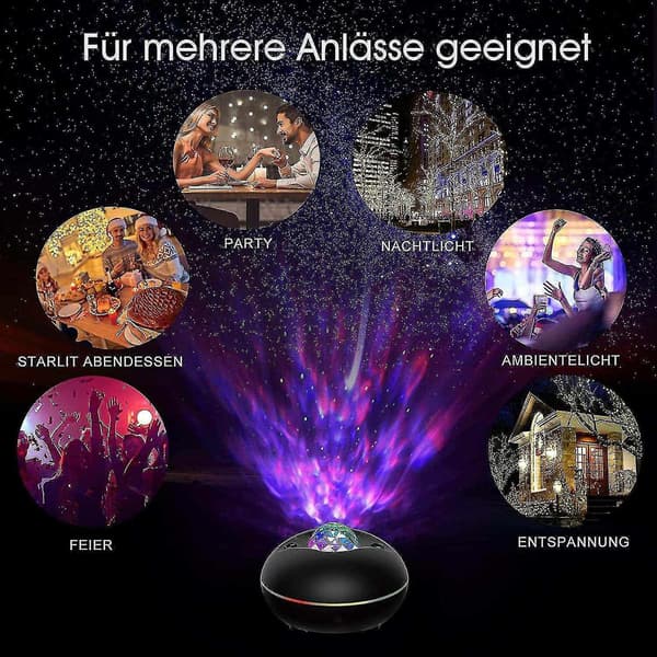 Starry Sky Light Projection Light Moon Starry Sky USB Water Ripple Nebula Light Atmosphere Light