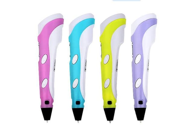 3D Printing Doodle Pen with LCD Screen & Filaments yellow