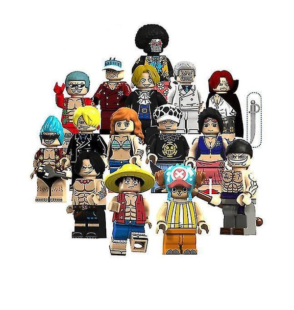 15pcs One Piece Assembled Building Block Mini Toy