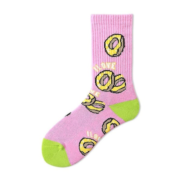 Kartokner 2Pcs Sock Women's Donut Socks, Adult