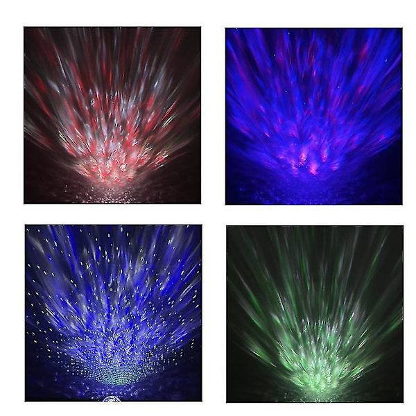 Star Projector Light Smart Atmosphere Light Voice Control Night Light USB LED(White)