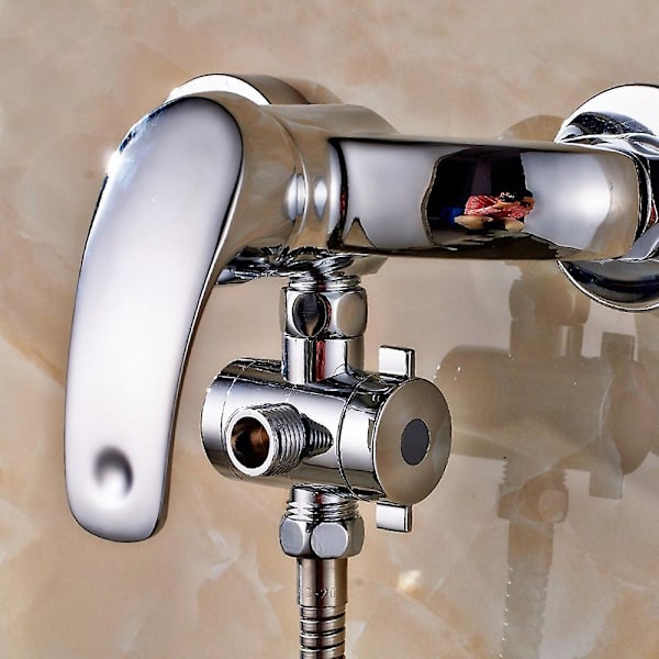 Shower Conversion Water Out Of The Tee Arm Shunt Shunt Shunt Pipe Diverter Valve Inlet Pipe Fittings Faucet Bathroom Tool