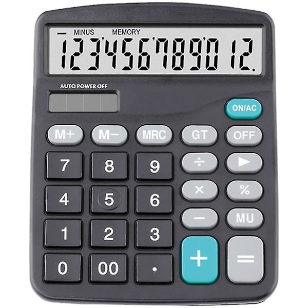 Basic Calculators Desktop Solar Battery Dual Power Dedicated Financial