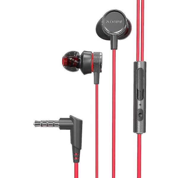 Plextone G15 3.5mm Wired In-ear Earphone Volume Control Game Headphone With Mic A