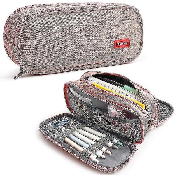 Stor Penalhus Taske Pen Holder 3 Rum