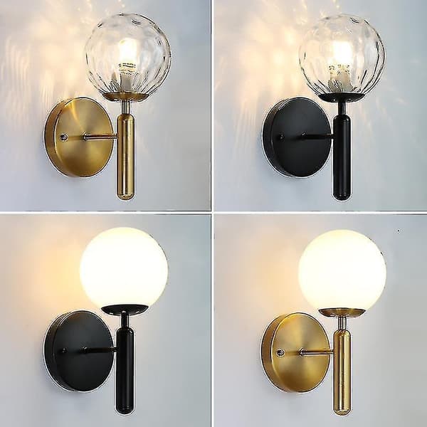 Led Wall Lamp Living Room Bedroom Bedside Bathroom Cabinet TV Background Light (E Black)