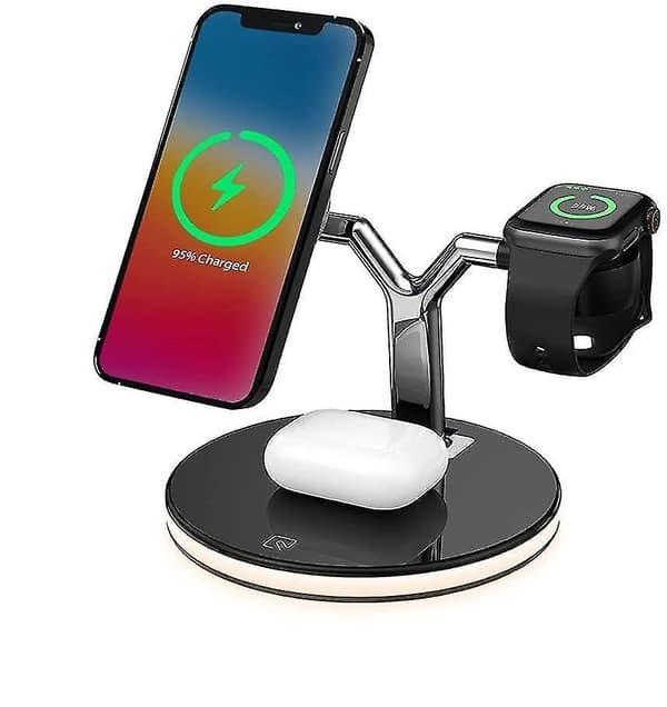 3 In 1 Wireless Charging Station,compatible With Magsafe | Iphone 12 Wireless Charger Dock