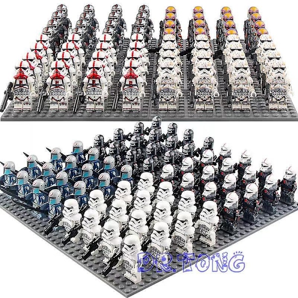 25 stk. Star Wars The 322/501st Legion Mandalorian Sith Trooper Clone Warrior Hjelm Minifigur Byggelegetøj Star Troopers-16