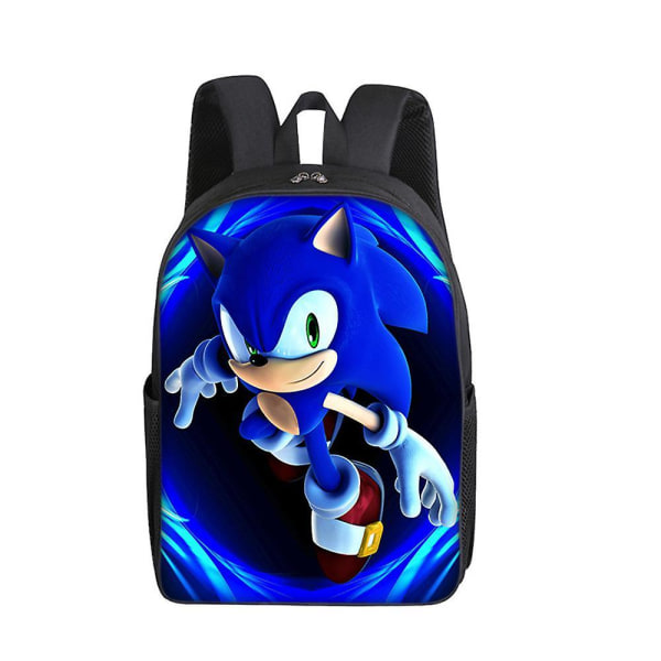 Sonic The Hedgehog 3D Ryggsäck Studenter Böcker Seriefigur Ryggsäck Skolväska Pojkar Present D