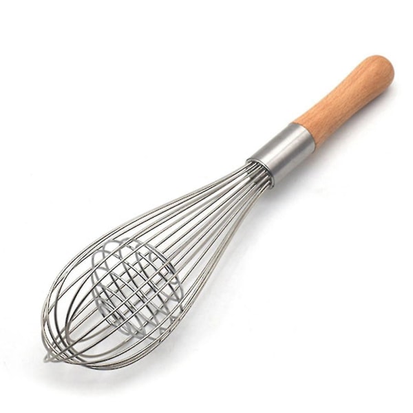 Wood Handle Manual Egg Beaters Kitchen Tools Hand Egg Mixer Cooking Foamer Cook Blender Whisk Wire Egg Beater Tool