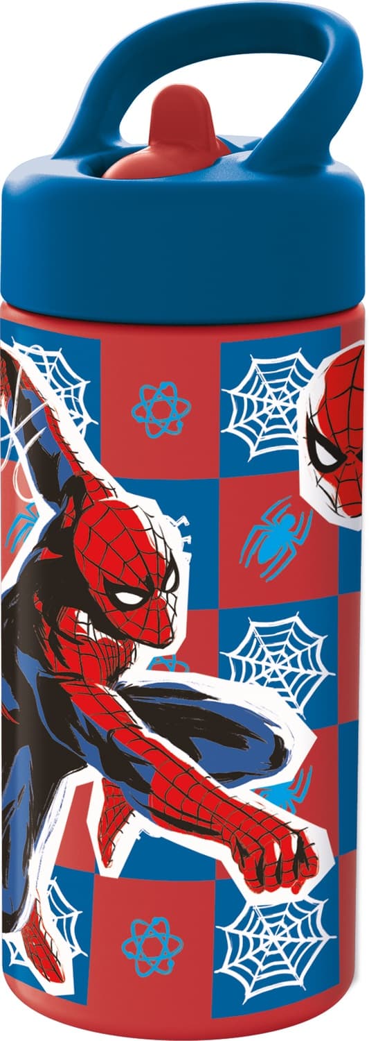 Spiderman Vandflaske Rød og Blå Multi Farve