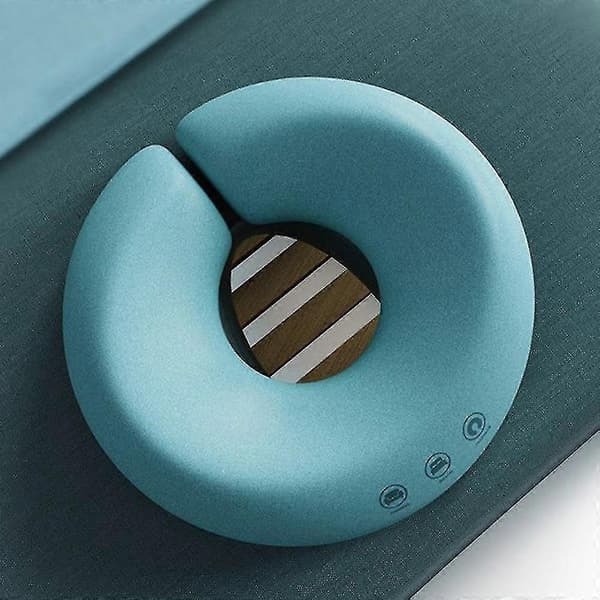Massasjeseng hodestøtte, lett U-formet setepute, memory foam-materiale, ansiktspute Blue