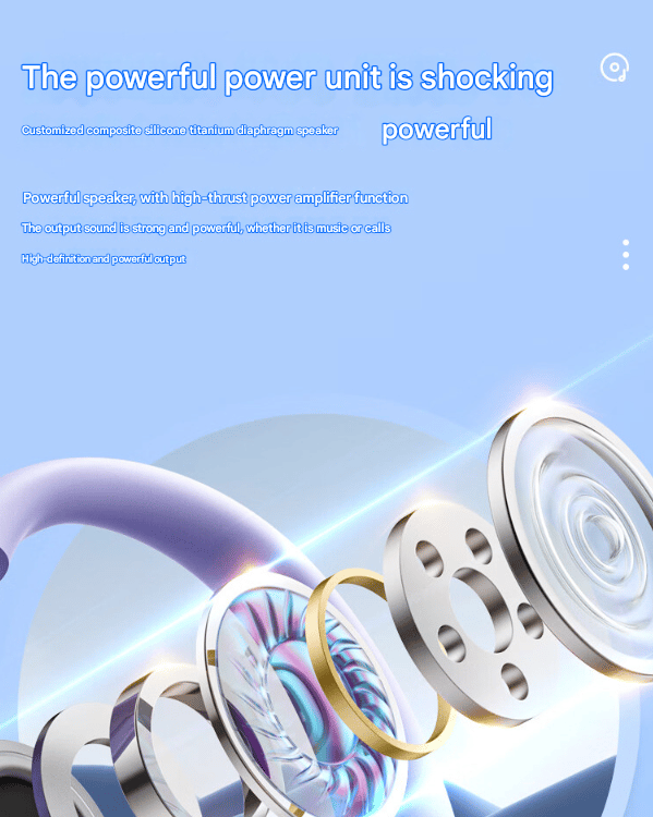 AI smart oversættelse Bluetooth headset real-time simultantolkning, kan lytte til sange og oversætte, egnet til Apple, Android, computer brown