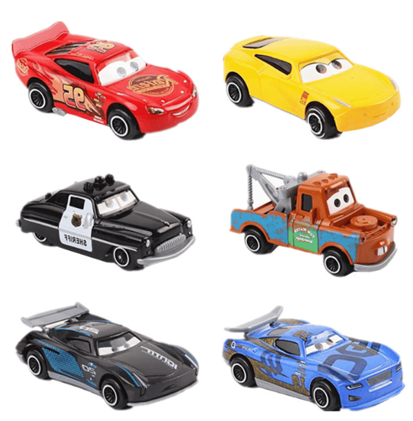 6-pack Lightning McQueen Jackson Storm K Uncle Truck Diecast