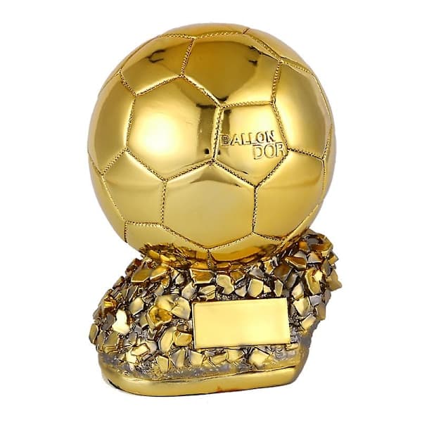 FIFA Ballon d'Or Trofé Replika Suvenir Dekorasjon Gull Gull Gull 15CM