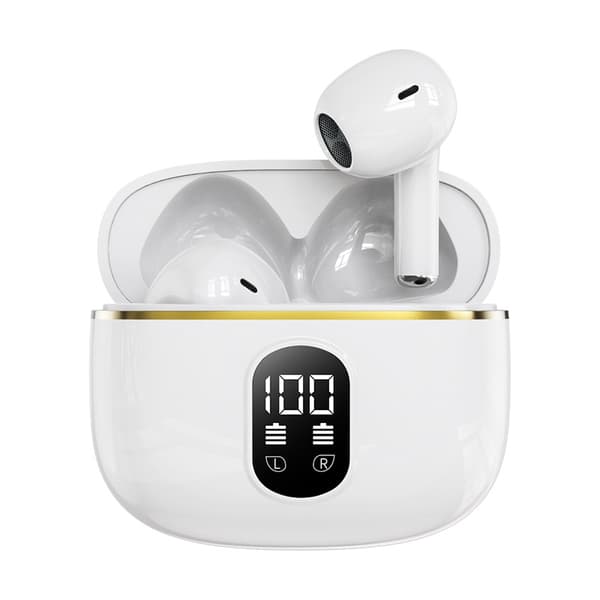 Bluetooth In-Ear Hovedtelefoner, Trådløse Hovedtelefoner til iPhone og Android hvid white
