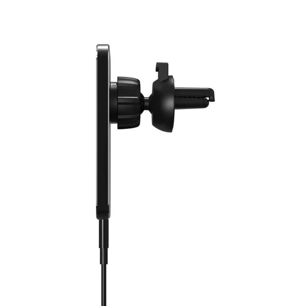 Magnetisk Bilholder med Trådløs Opladning 15W - Sort Sort