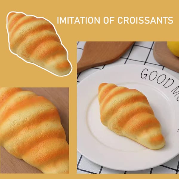 Simulering Brød Stressaflastende Legetøj Søde Mad Squishies Brød Blødt Langsomt Stigende Brødform Klemmelegetøj Til Børn Voksne EE E