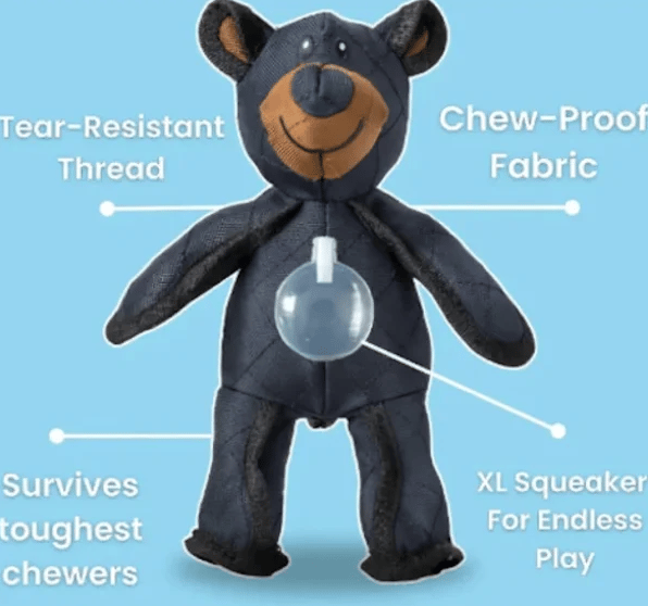 unbreaka-bear mighty bear mighty bear purulelu koirille, kestää kovaa pureskelua pink