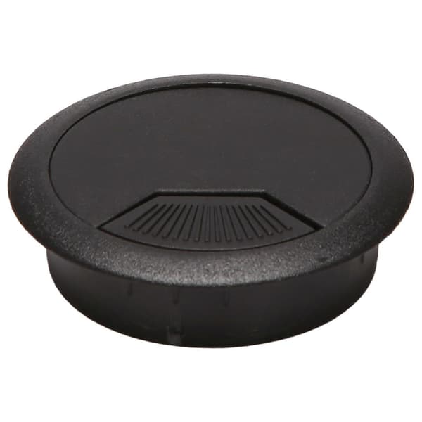 stk. 50 mm diameter skrivebordskabelgennemføringer hulafdækninger sort