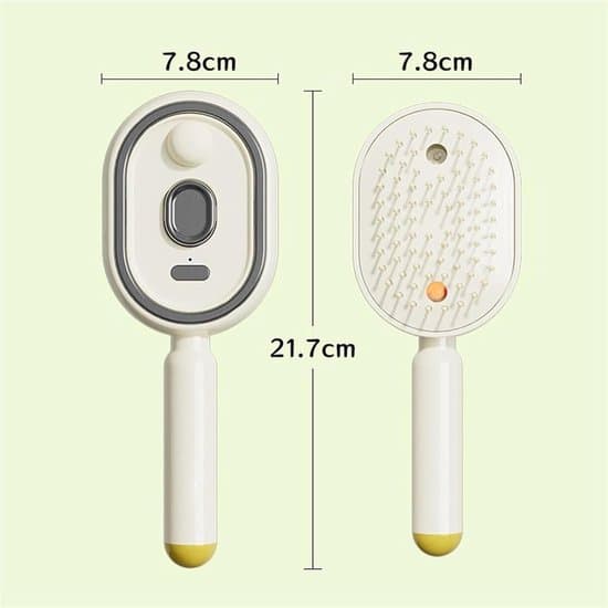 Elektrisk dampbørste med luftpude - Dampassisteret styling - 21,7 cm - Beige