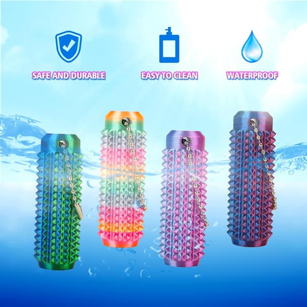 4-pack Little Ouchies Smärtfidget, Smärtstimulerande Fidgetleksaker för vuxna och tonåringar 3D-printade stimulerande sensoriska leksaker 2.5*2.5*7cm