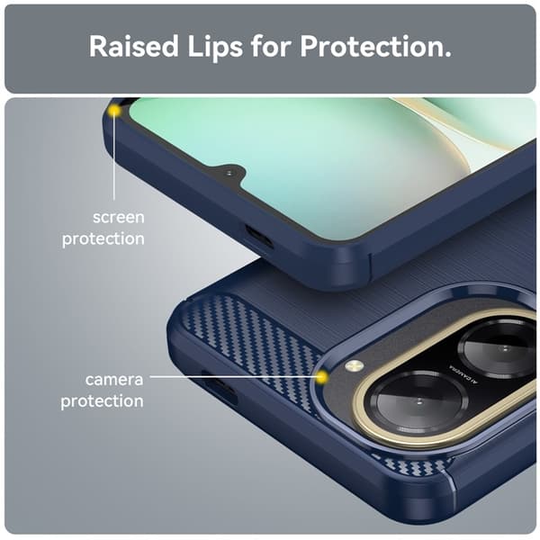 TIL Xiaomi Redmi A5 4G Armor Carbon Shell - Flere farger Blå blue