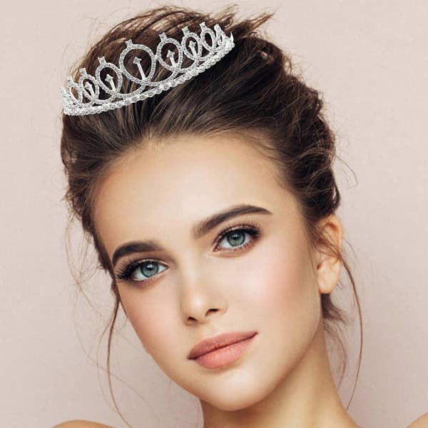 Tiara Jenter Bursdag Prinsesse Tiara Hårkam Bryllup Hodeplagg Brude Hodeplagg Kvinner Krystall Tiara