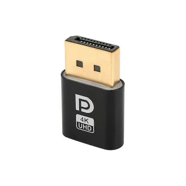 4K Displayport Dummy Plug DP Virtual Display Adapter EDID Headless Ghost Emulator til PC Grafik V