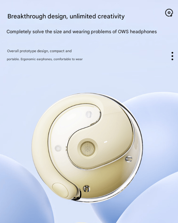 AI smart oversettelse Bluetooth-headset sanntids simultantolking, kan lytte til sanger og oversette, egnet for Apple, Android, datamaskin purple