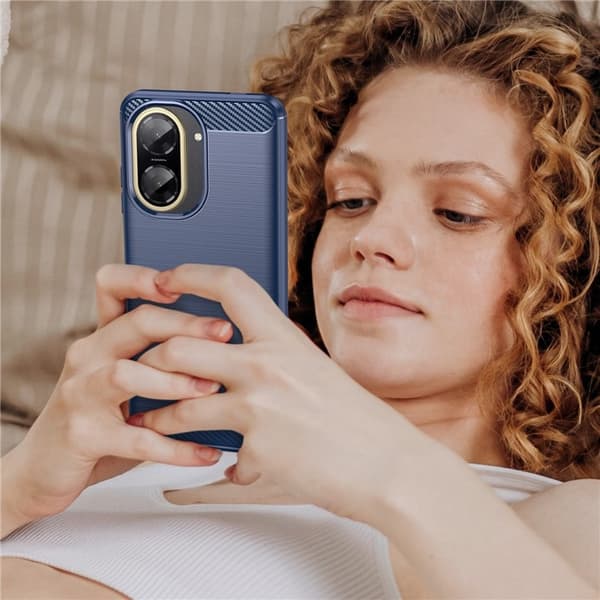 TIL Xiaomi Redmi A5 4G Armor Carbon Shell - Flere farger Blå blue